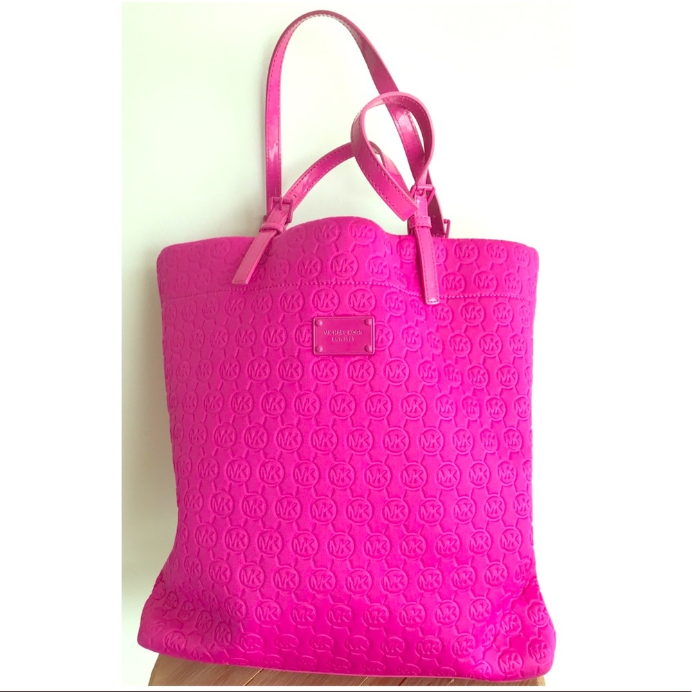 Michael Kors Jet Set Monogram Neoprene Tote